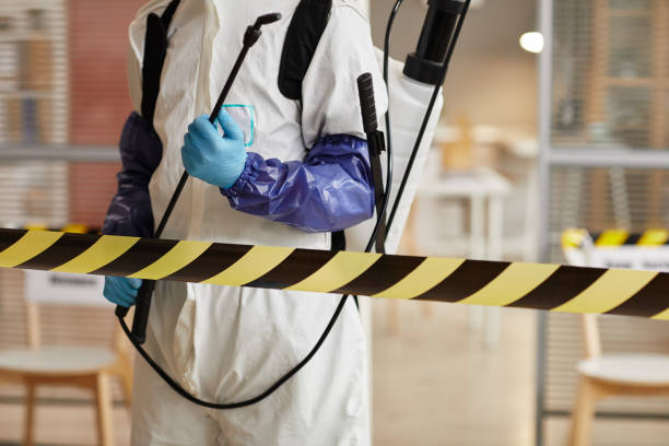 Professional Biohazard Cleanup technician working in Inverness, FL